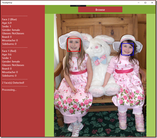 Azure Cognitive Services: Universal Windows (UWP) Face Detection
