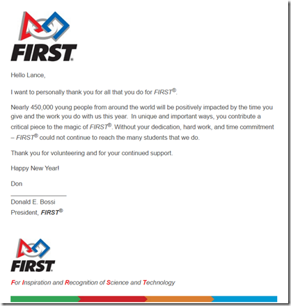 FIRST Robotics Challenge Volunteering!