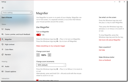 Windows 10 – Best Kept Secrets: Magnifier